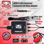 Hdmi To Rca Av Hd Converter Adapter Composite Cable Cvbs 3-rca Audio Video 1080p