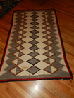 Antique Large Navajo Rug Native American Indian Textile Weaving 52 x82 