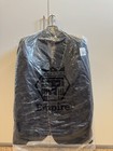 Empire Mens Tuxedo Blazer Velvet Shawl Lapel Black W gold Trim Prom Suit Jacket