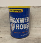 3 Metal Cans Maxwell House Eleckra-perk Planters Cashews Peanuts Vtg Decor Prop