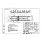  40-2 Duplex Double Strand Roller Chain X 10 Feet   2 Connecting Links