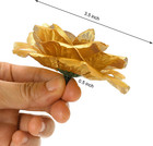 100 Pack Gold Roses Artificial Flowers Bulk  3 5 Inch Silk Gold Faux Flowers