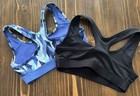         nike Girl s Sports Bra Black blue Multicolor X 2 Lot