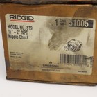 Ridgid Cat  51005 No  819 Nipple Chuck 1 2 -2  Kit