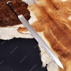Handmade Viking Sword Carbon Steel Norse Blade Medieval Sword With Scabbard