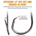 50-100pcs Circle Hooks - Red Black Saltwater   Freshwater Octopus Fishing Hooks