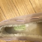 Green Women   s Pink Suede Moccasin Slippers Faux Fur Lined Bow Slip On 7