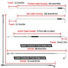 12  14  Handlebar Brake Clutch Throttle Cable For Harley Softail Abs 2011-2014