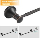 Oil Rubbed Bronze Bathroom Accessory Set - 4-piece Wall Mount Hardware