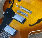 Semi-hollow Electric Guitar Dual Humbucker Pickups Vintage Sunburst Body