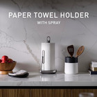 Simplehuman Paper Towel Holder With Spray  All-in-one Countertop Paper Towel And