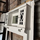 Reclaimed Antique Oak Cabinet Fireplace Mantel Surround