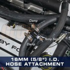 Glowshift 16mm 5 8  I d  Water Oil Transmission Temperature Sender Hose Adapter