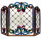 Tiffany Style Fireplace Screen Victorian Stained Glass   special  One This Price