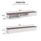 Floating Tv Stand Wall Entertainment Center Media Tv Console Shelf And Storage