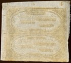1800   s Vermont Bank Of Windsor Obsolete Banknote  1 Uncut Pair Sheet Crisp Unc