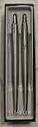 Vintage Parker Stainless Steel Pen And Pencil Set Chrome Trim