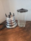 Vtg Waring Blender Deluxe 702 Chrome 2-speed Pyrex Clover Leaf 50s Tested