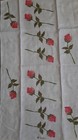 Vintage Vera Neumann Kitchen Linen Tea Towel Pink Roses Floral Print Nwot Ladybu