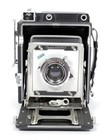 Graflex Crown Graphic 4x5 Camera W  Schneider 135mm F5 6 Lens   Film   Holders