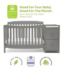 Cunas Para Bebes Convertible Cama Para Ni  os Marco Cambiador Baby Crib Gray Gris