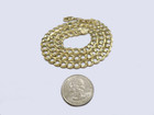 Real Solid 14k Gold Mens Ladies Curb Cuban Link Chain 5mm Necklace Made In Italy