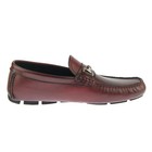 Alex D  richmond  Men s Leather Moccasins  Driving Shoes  Bit Loafers  Red