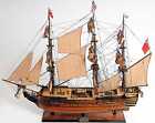 Model Ship Hms Surprise - Handmade Wooden Model - Fully Assembled - New