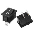 5pcs Rocker Switch 2 Pin On-off Spst 125vac 10a 250vac 6a 21x15mm Black Kcd1-101