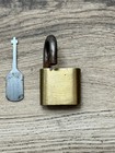Vintage Old Small Corbin Padlock Lock With Key