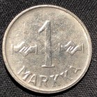 1954 Finland 1 Markka Nickel-plated-iron Coin - Xf  extra Fine  Condition