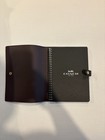 Coach New Snap Notebook In Signature Canvas Cz198 Walnut Black 