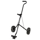 Open Box Stowamatic 2-wheel Folding Golf Pull Cart  Lightweight   Compact  Black