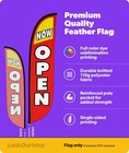 Feather Flag Banner 12 Feet Tall Advertising Sign Swooper Flag