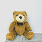 Steven Smith Brown Teddy Bear 8 Inch Plush Bow Sitting Stuffed Animal Toy