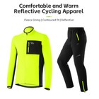 Rockbros Men s Cycling Jacket   Pants Set Winter Warm Up Windproof 3 Pockets
