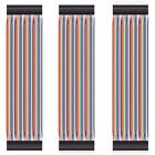 3 X 40pin 20cm Dupont 1p-1p Wire Jumper Cables Pin-pin Pin-socket Socket-socket