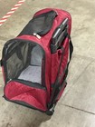 Snoozer Roll Around Travel Dog Carrier Backpack 4-in-1 Red Medium Red