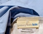 New Pottery Barn Kids Light Blue Crib Skirt   Dust Ruffle W  Pleats