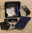 Delta One Tumi Business Amenity Kit Travel Toiletry Hard Shell Case Grey New
