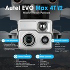 2026 Autel Evo Max 4t V2 Drone 8k 10x Optical Zoom 7 9 Inch Smart Cr 4xbatteries