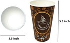 100 Pack 16oz Quality Disposable Paper Hot Coffee Tea Cups - Usa Seller