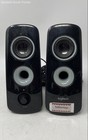 Lot Of 2 Pcs Logitech Black Wired Portable Home Audio Computer Speakers