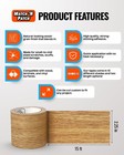 Match  n Patch Wood Grain Repair Tape - Natural Oak  2 25 In X 15 Ft  1-pack  W
