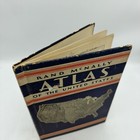 1935 Rand Mcnally Atlas United States Picture Book Map Presidents Statistics 6x9