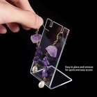 Ph Pandahall 10pcs Acrylic Earring Holder Single 1 3 X 1 7 X 3 Inches  Clear 
