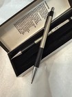 Vintage 70s Nos Paper Mate Profile Pen And Pencil Set Brushed Chrome Gillette
