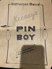 1949 Keeney   s Pin Boy Shuffle Board Bowling Alley Papers Schematic   Many Parts 