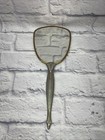 Vintage Hand Held Silver Gold Vanity Mirror