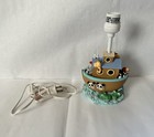 Vintage Children s Lamp Noah s Ark Working Condition
